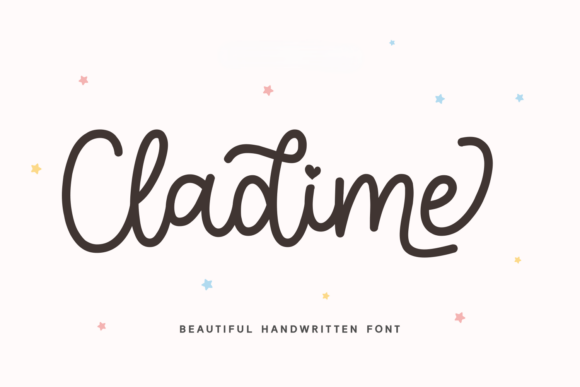 Cladime: A Playful Handwritten Font for Branding and Design