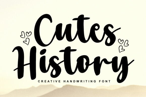 Cutes History: A Script Font for Editorial Design