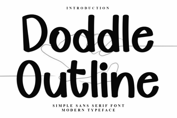 Doddle Outline: A Festive Script Font for Editorial Design