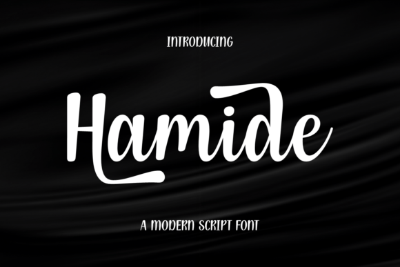 Hamide: A Script Font with Modern Flair for Editorial Design
