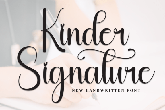 Kinder Signature: A Warm Script Font for Branding