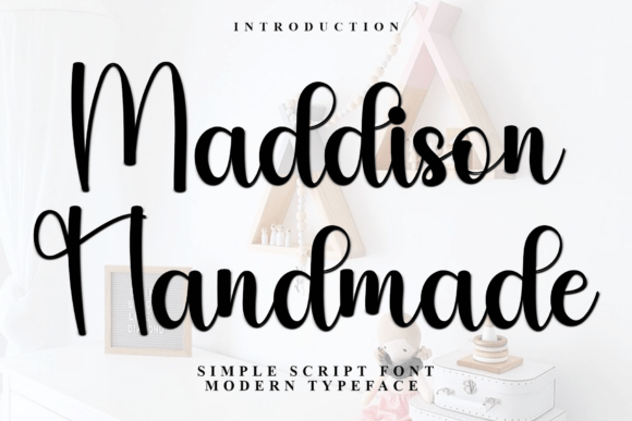 Maddison Handmade: A Festive Script Font for Crafters and Designers