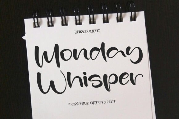 Monday Whisper: A Script Font for Modern Web Design