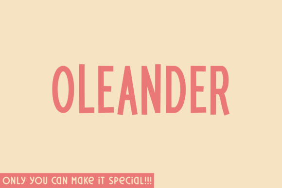 Oleander: A Font for Thoughtful Design