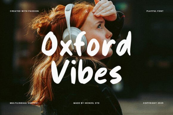 Oxford Vibes Font: A Handwritten Touch for Creative Crafters