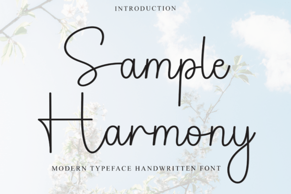 Sample Harmony: A Timeless Handwritten Font for Editorial Design