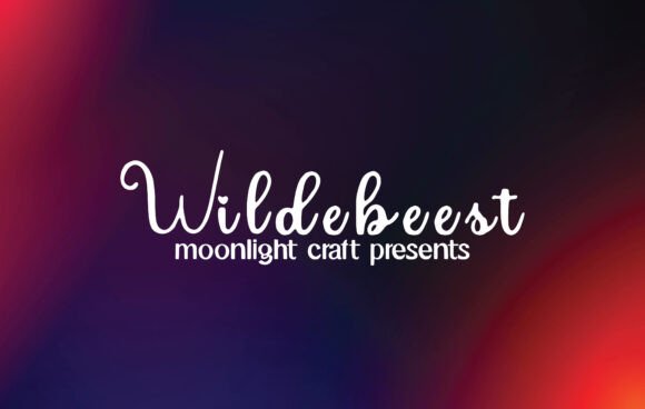 Wildebeest: A Handwritten Font for Creative Branding