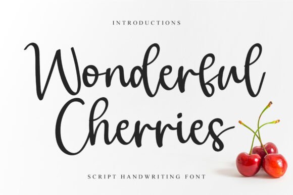 Wonderful Cherries: A Script Font That Elevates Web Design